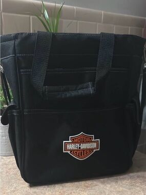 Harley-Davidson Black cooler bag with Orange Logo